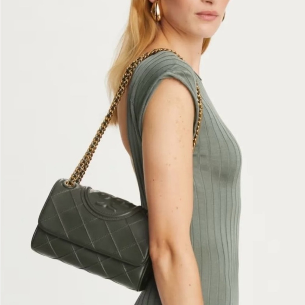 Tory Burch Fleming Soft Small Convertible Shoulder Bag - green